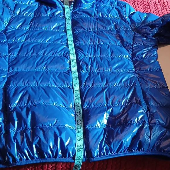 Ladies quilted down hooded jacket packable - Picture 5 of 8